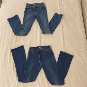 •Used• 2 pairs of Old Navy 00 Kicker bootcut Jeans